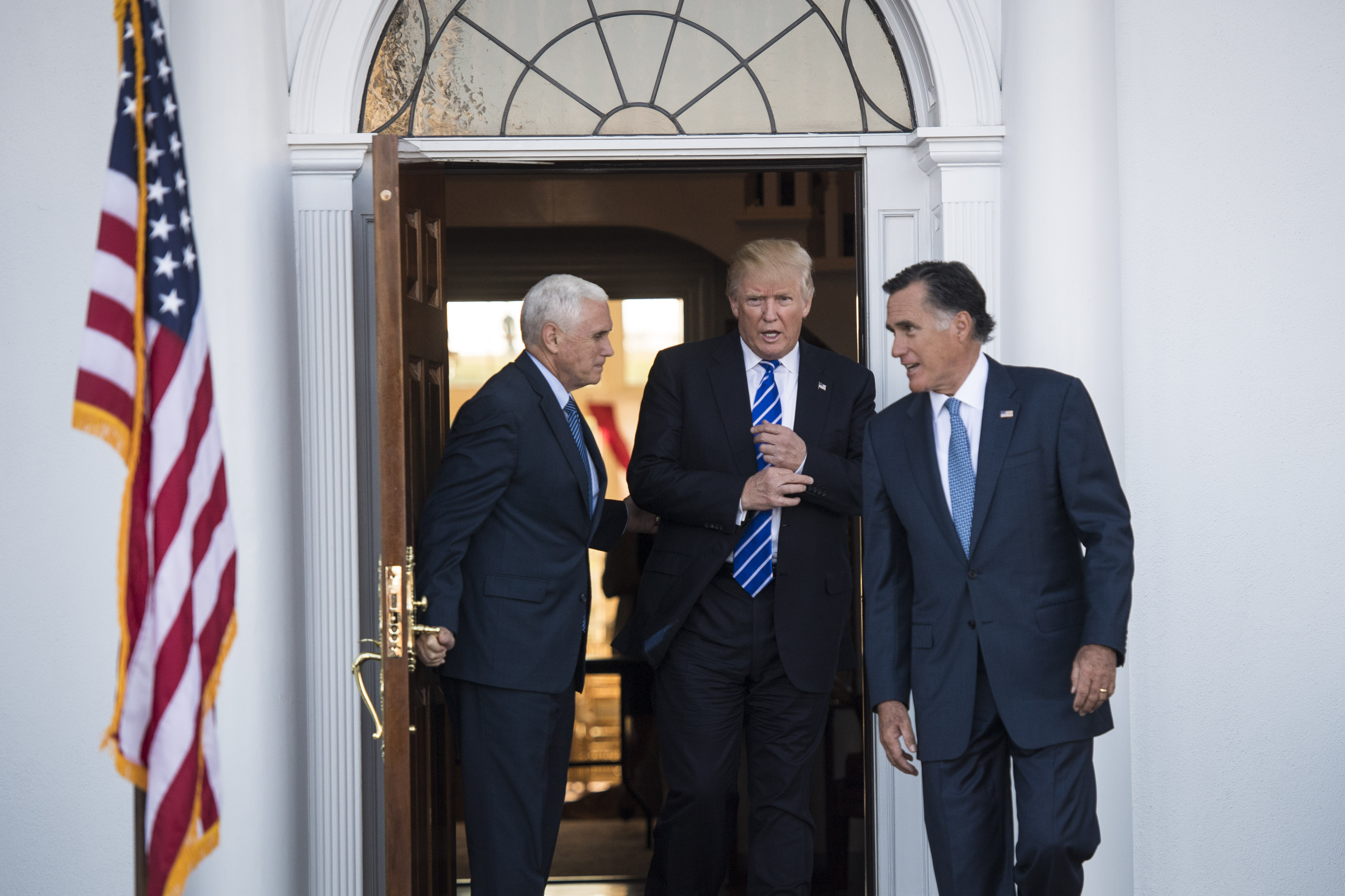 Republican presidential elect Donald Trump at Trump National Golf Club Bedminster in Bedminster Township, N.J.