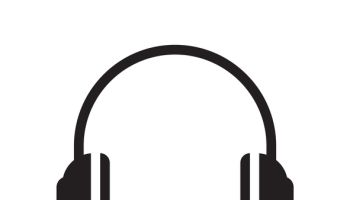 Headphones and Headset with a Microphone Icon Design.