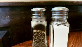 Salt and Pepper Shaker on Table in Restaurant