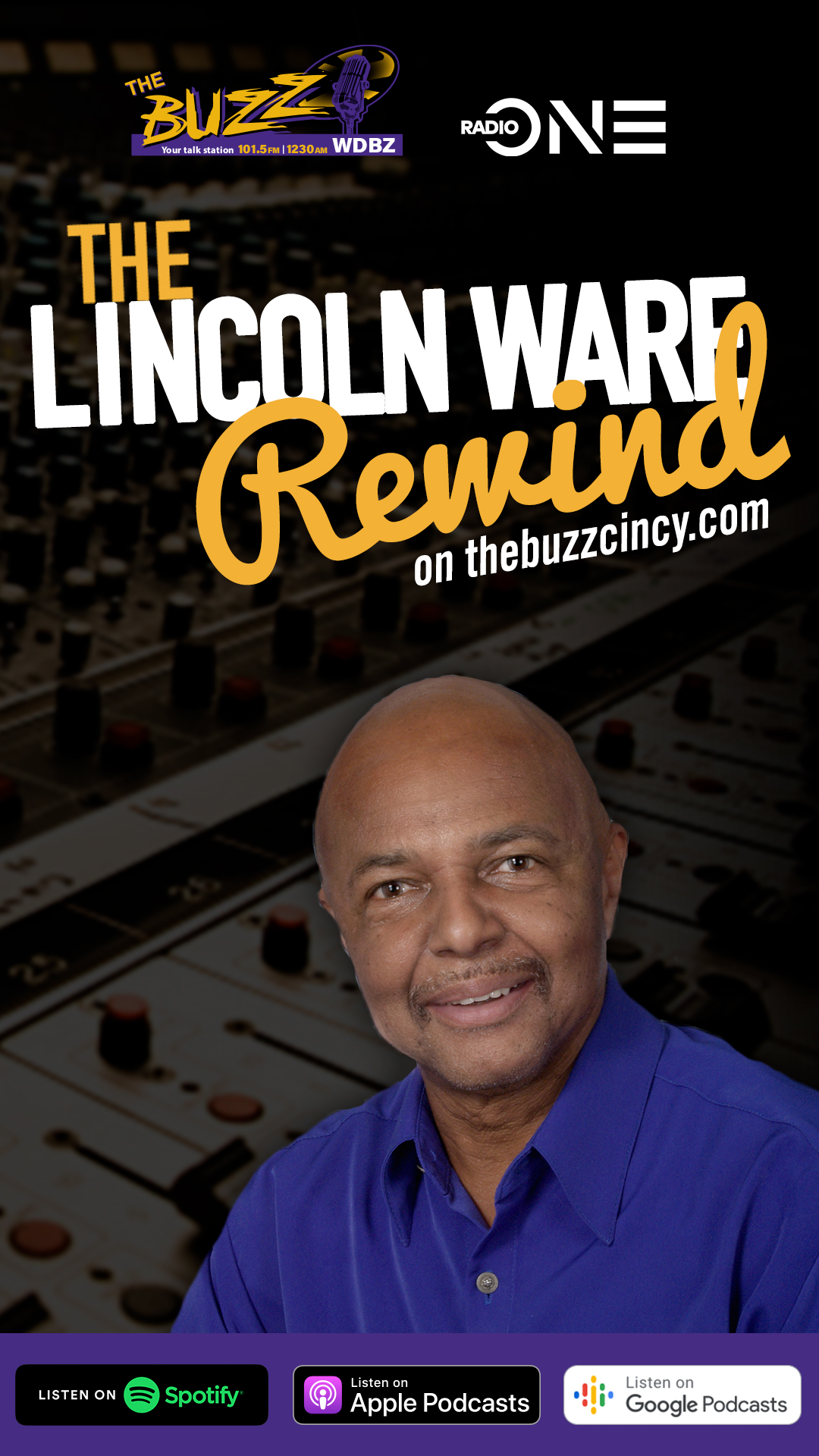 Lincoln Ware Rewind Podcast Graphics