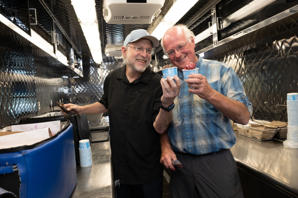 MoveOn's Scoop the Vote Truck Tour Kickoff in Philadelphia, PA with Ben and Jerry